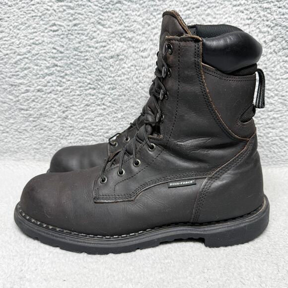 Red Wing 1411 Dynaforce Mens Size 11.5 Insulated 8" Work Boots Brown Waterproof - Picture 3 of 9